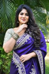 Megha Akash in  saree fashion