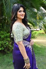 Megha Akash in beautiful saree outfits