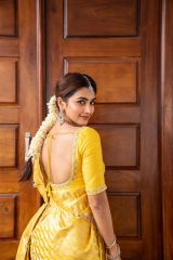 Pooja Hegde Banarasi Saree Stills